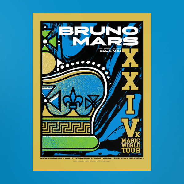 Bruno Mars - Bridgestone Arena (10/8/18) – Friendly Arctic