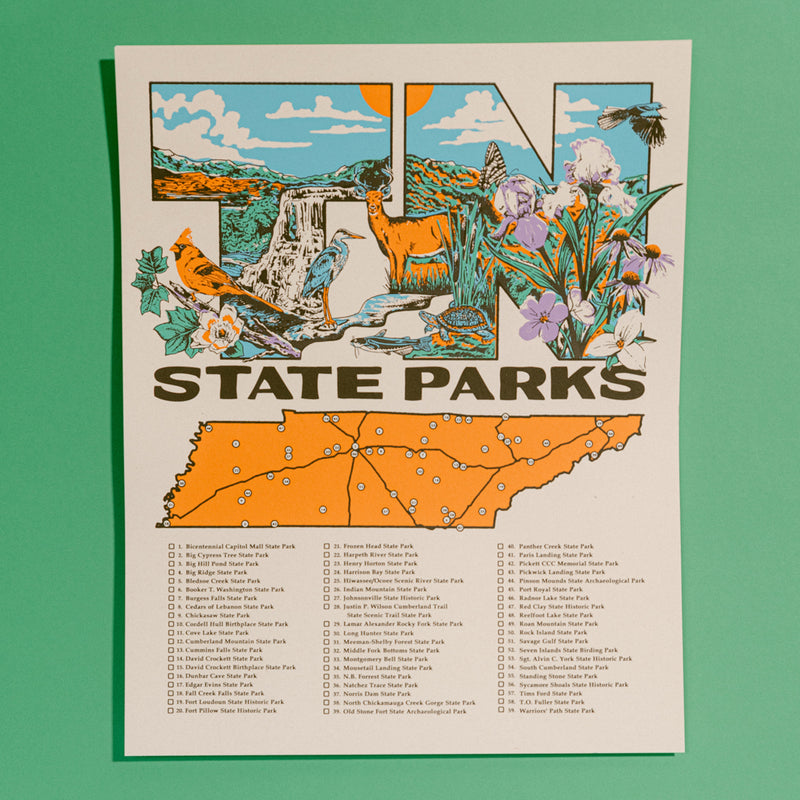 TNSP - 59 Parks Map Poster