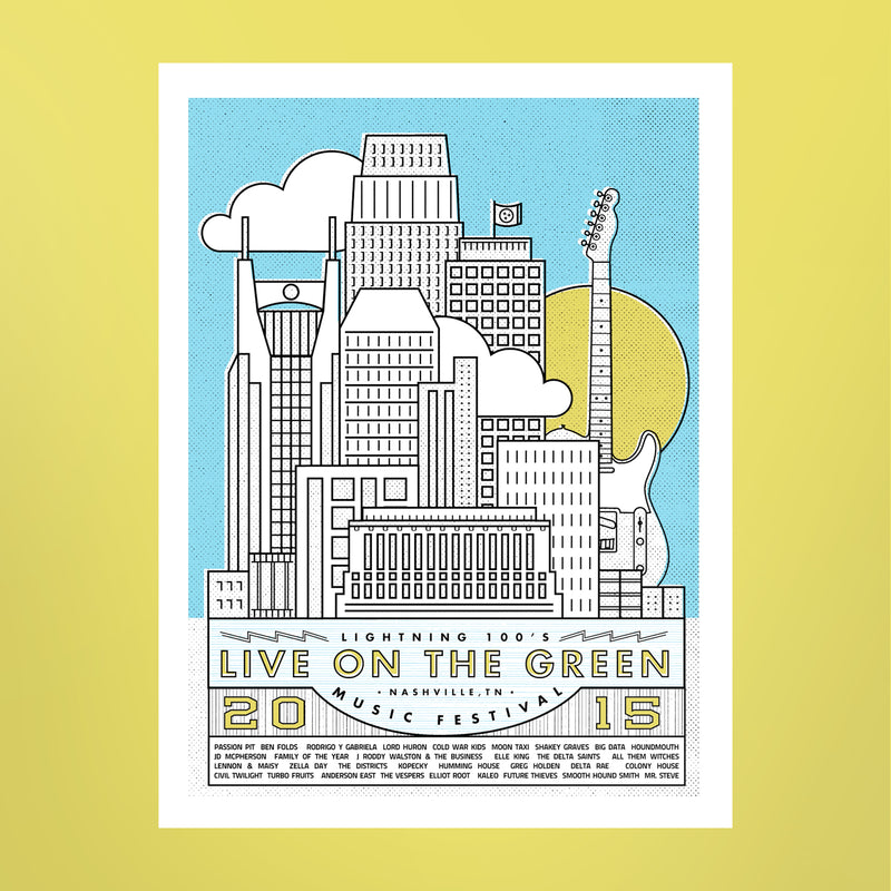 Live on the Green 2015 Lineup Poster