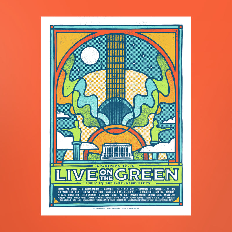 Live on the Green 2018 Lineup Poster